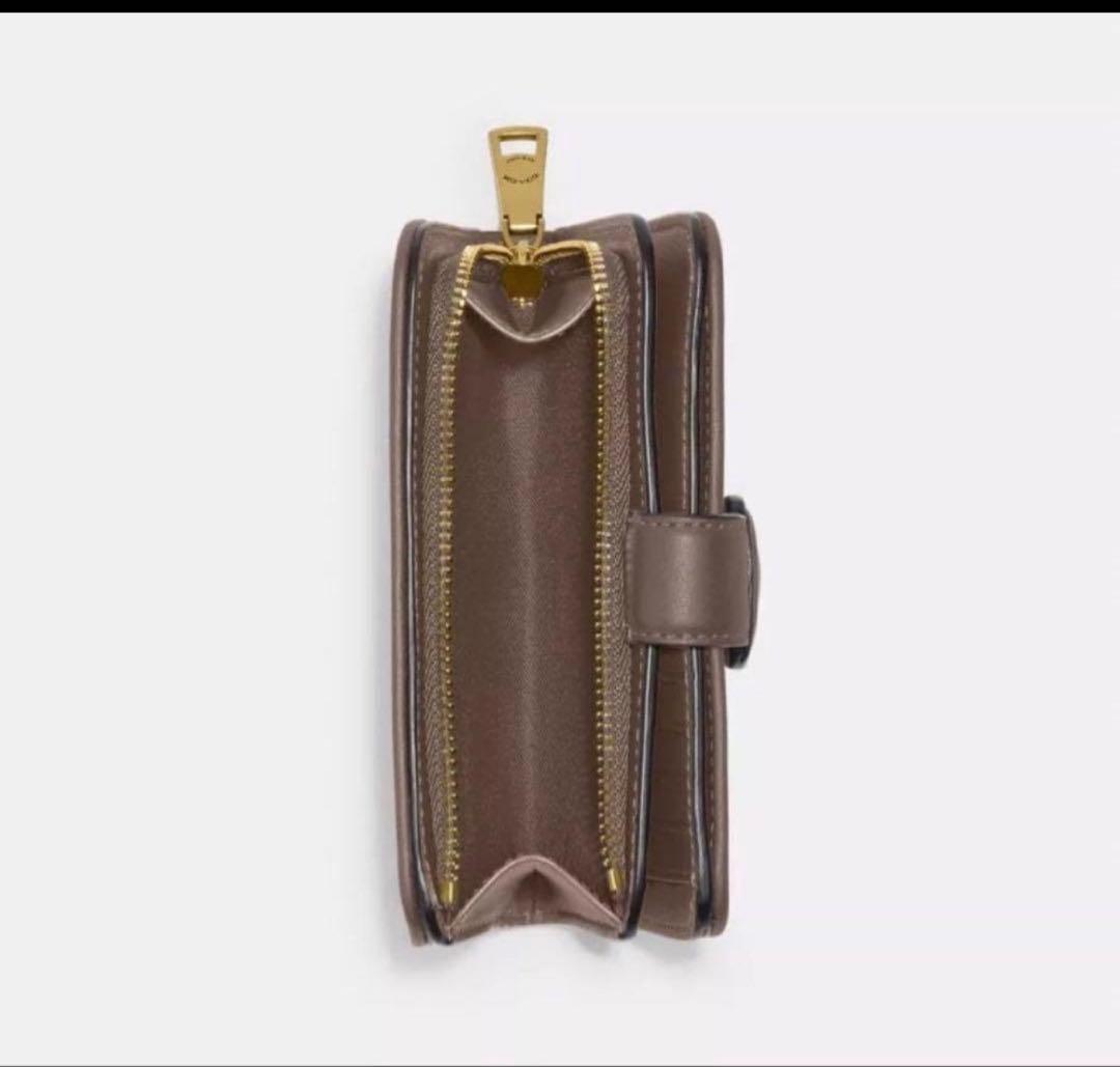 コーチCOACHタビー高級スムース二つ折り財布