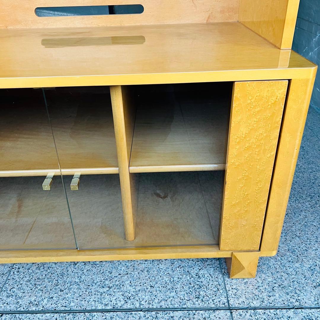 美品 IDC大塚 スプレンダー バーズアイメープル テレビボード キャビネット