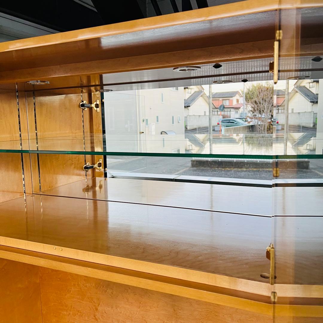 美品 IDC大塚 スプレンダー バーズアイメープル テレビボード キャビネット