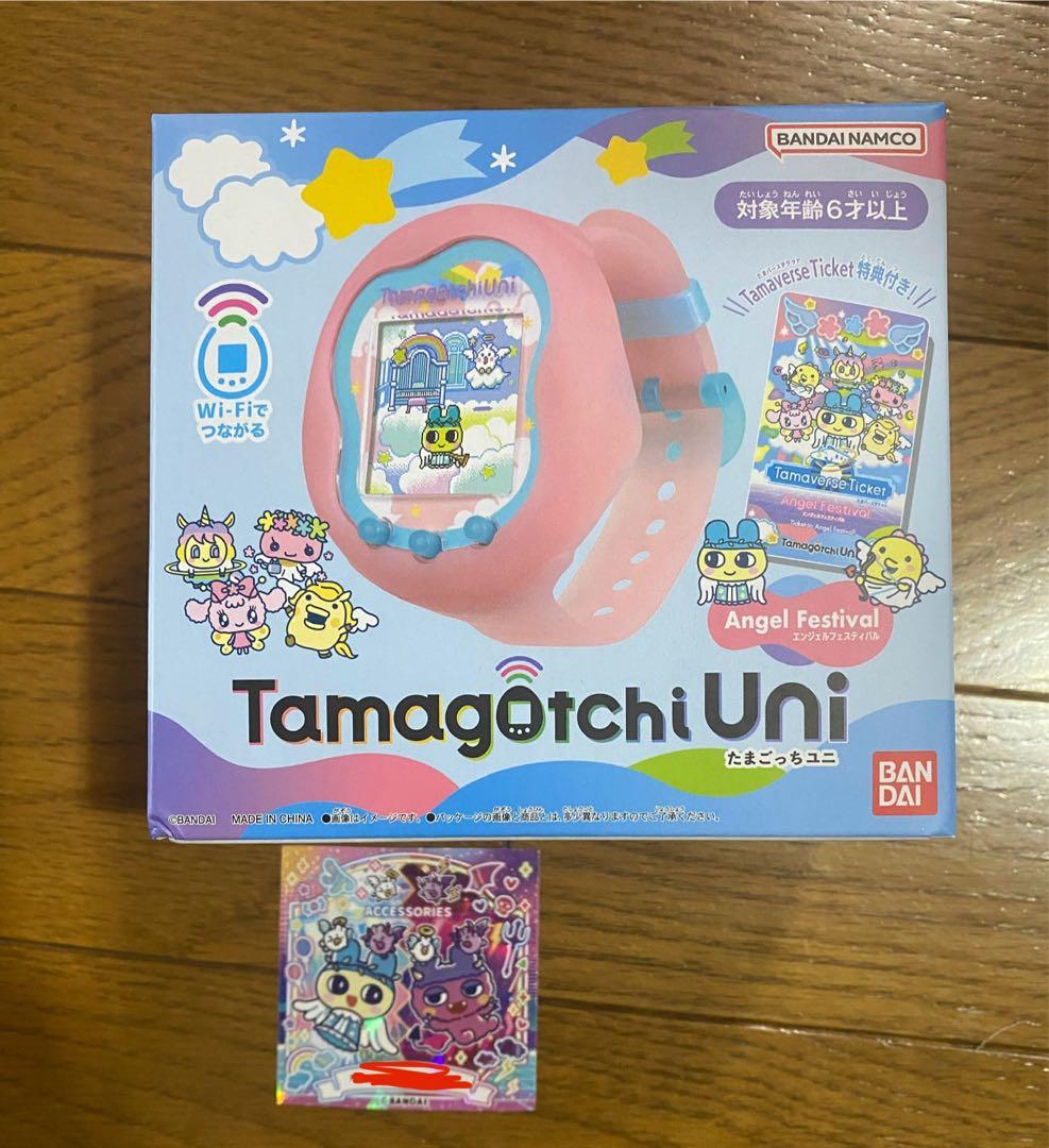 【新品未開封・ステッカー付き】たまごっちユニ　エンジェルフェスティバル