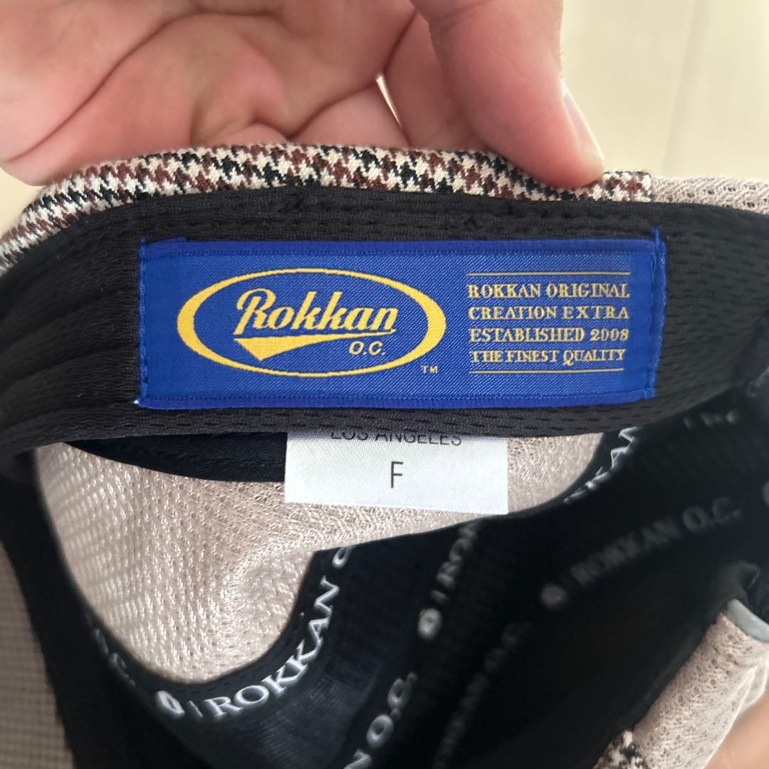 Rokkan O.C. チェック柄キャップ F