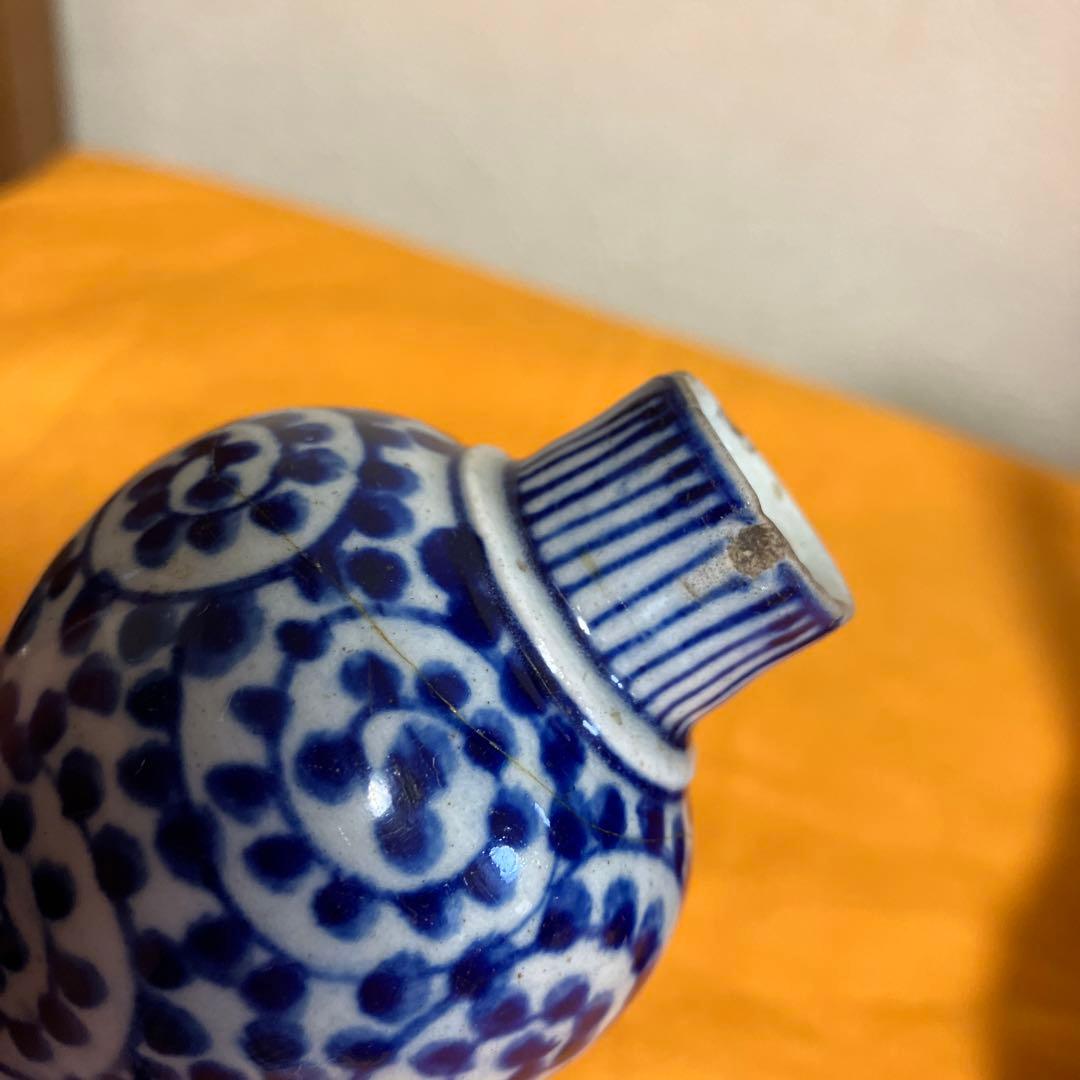 唐草瓢箪　徳利　古美術