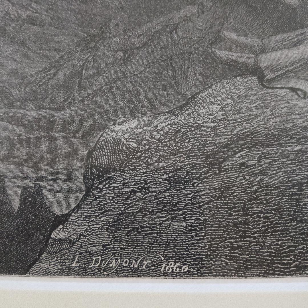 \"未使用\" ギュスターヴ ドレ　木口木版『ダンテ神曲地獄 編』1800年代後半