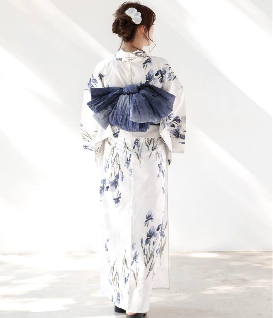 Dita 浴衣 京の水墨画水仙 セット 水色 即日発送可能