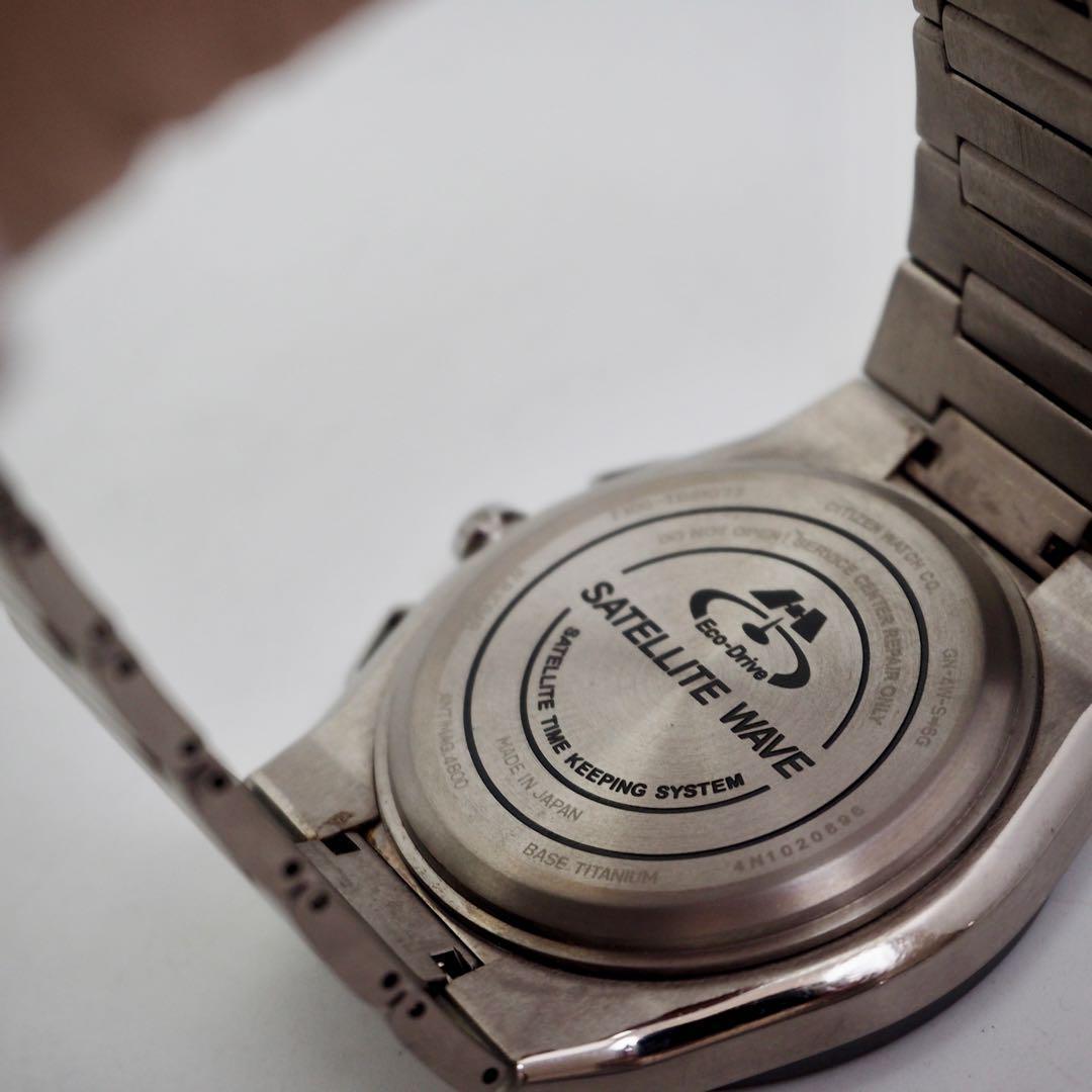 専用526 稼働【美品】シチズン 時計　チタン　電波ソーラー　サテライトウェーブ