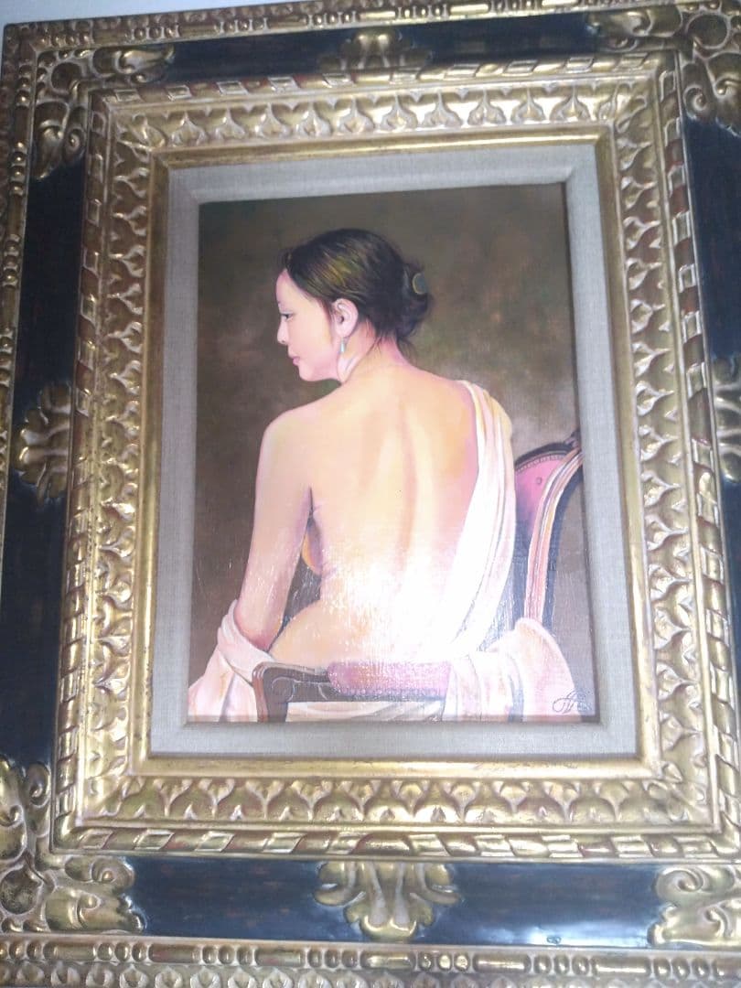 森本草介、絵画、油彩4F.美人画、裸婦、肉筆、高級額縁、高塚省吾、宮永岳彦。