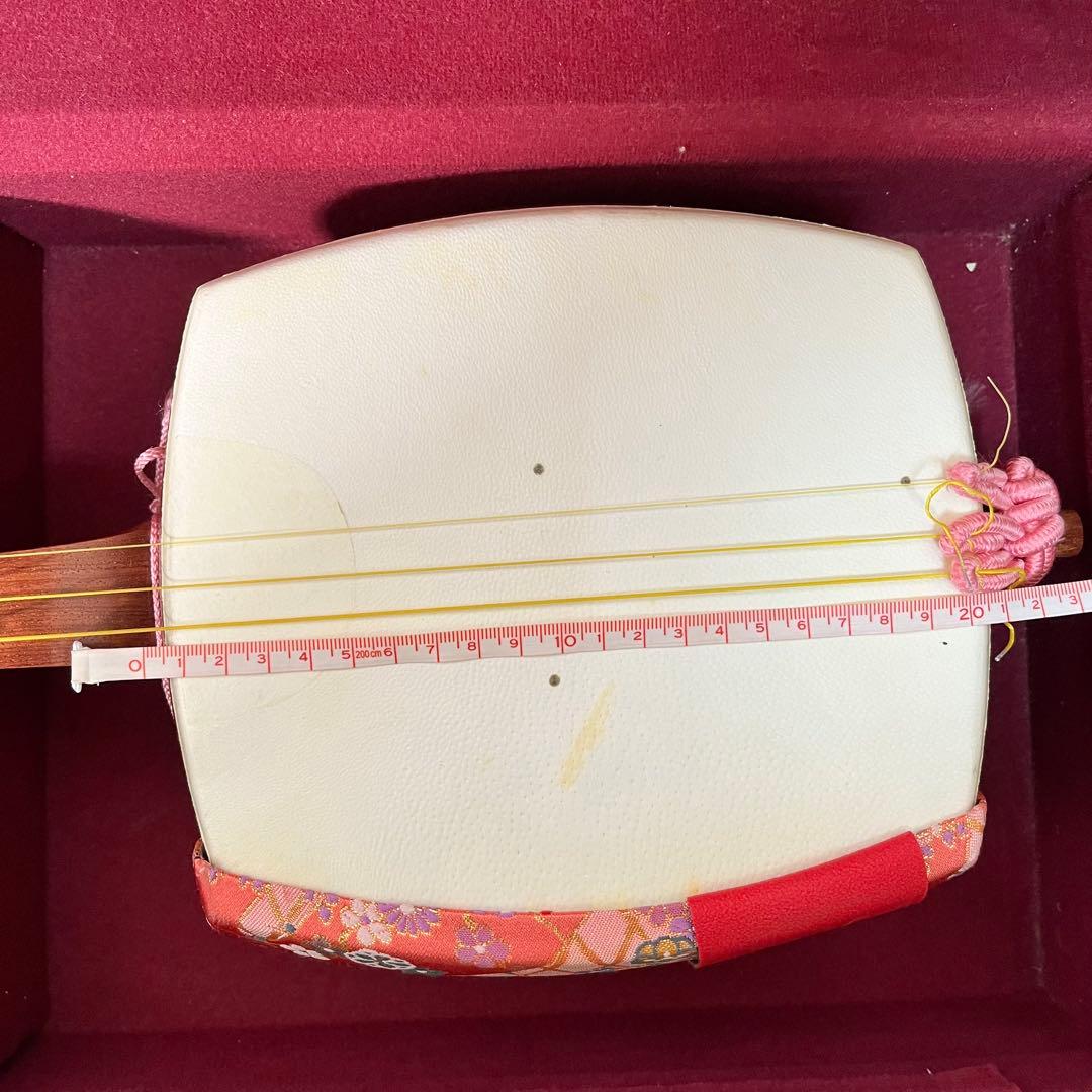 三味線 細棹 和楽器 弦楽器 本体 ハードケース 付属品付