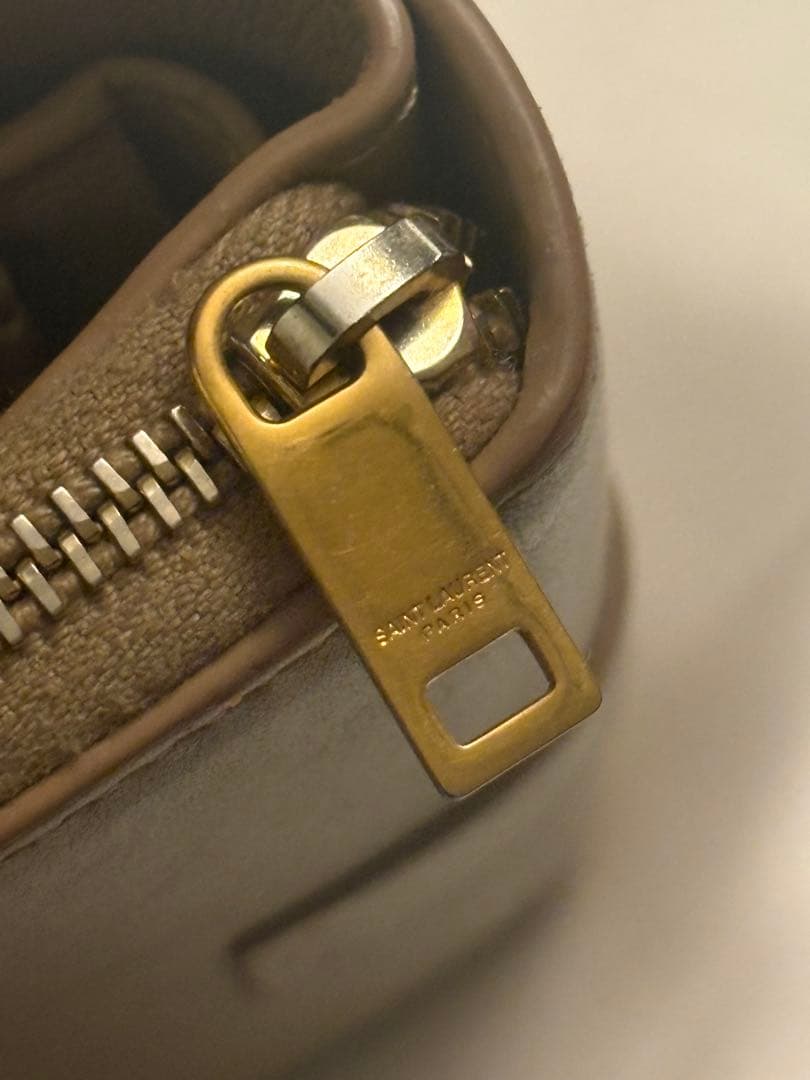 SAINT LAURENT サンローラン 二つ折り財布 ベージュ トープ