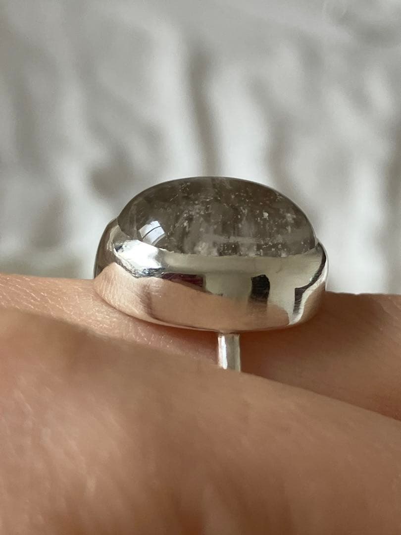 ガーデンクォーツ×シルバー950 リング/13号