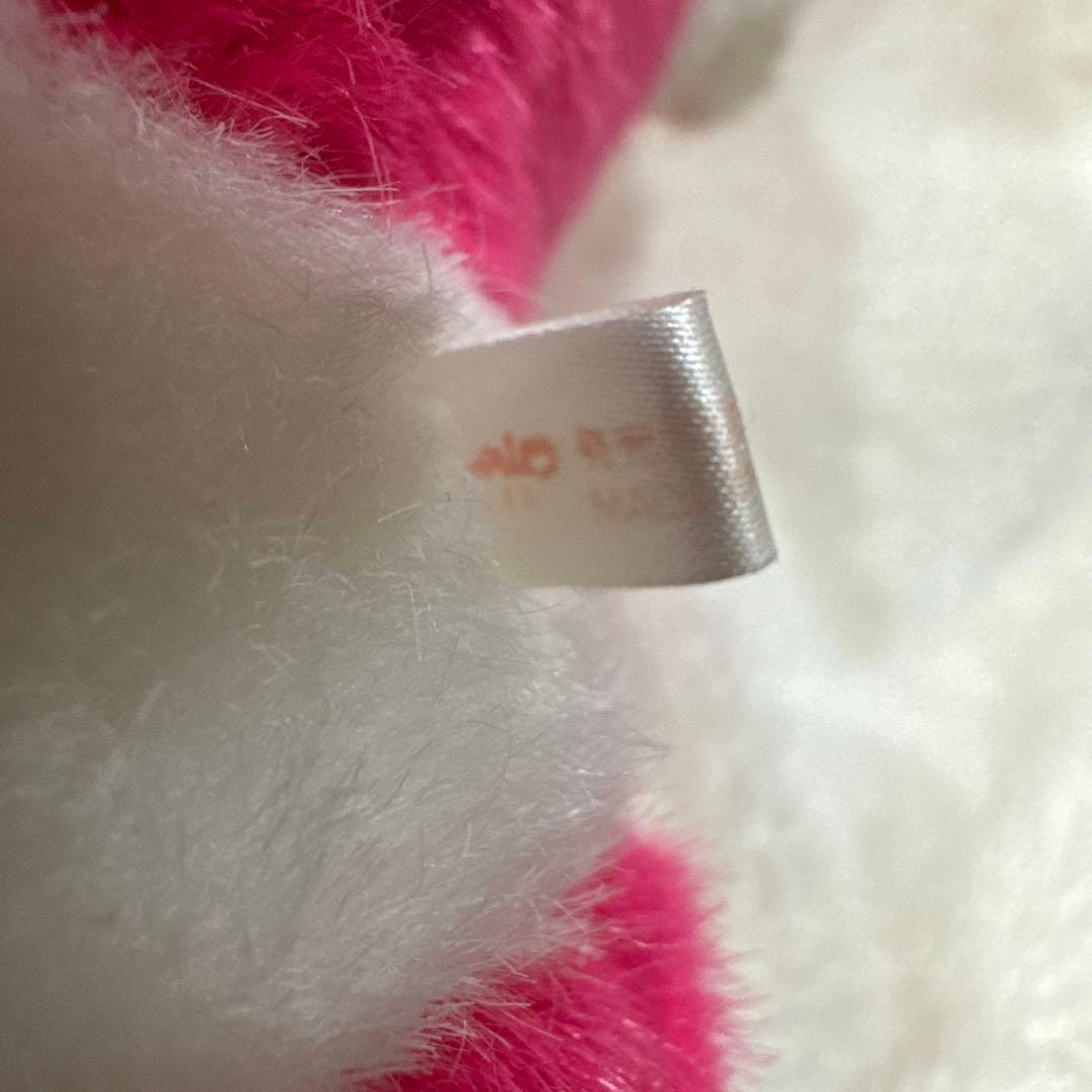 激レア　ハローキティ　大ぬいぐるみ　ボーダー　チェック　レトロ　自立