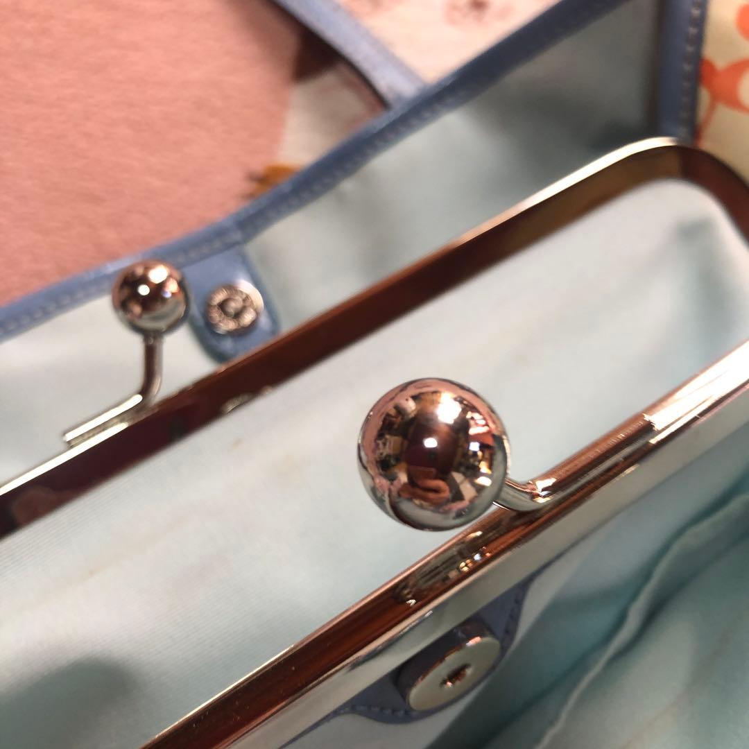 コーチ　がま口　ハンドバッグ