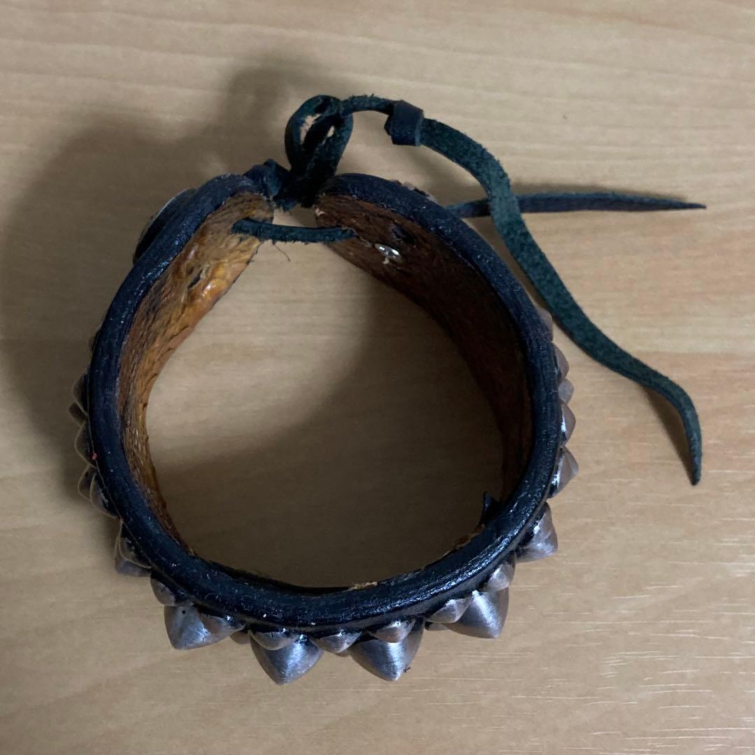 00s archive 初期 Kmrii ケムリ スタッズ レザーブレスレット