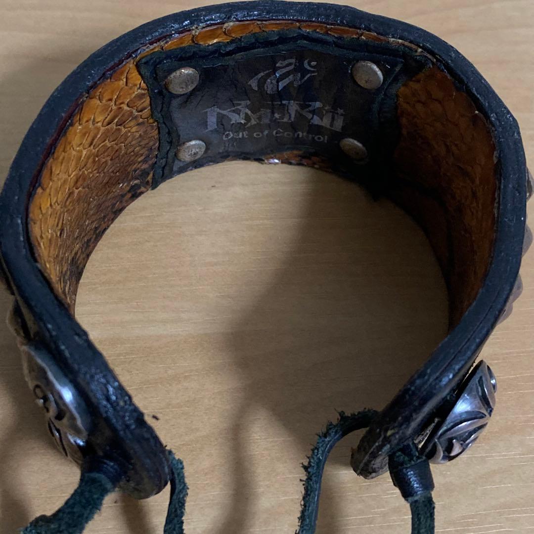 00s archive 初期 Kmrii ケムリ スタッズ レザーブレスレット