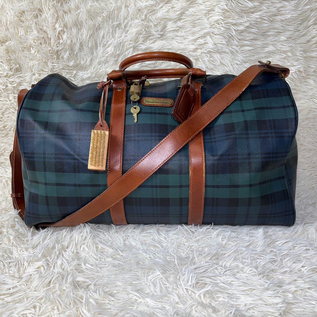 ✨状態良✨ ポロ ラルフローレン ボストンバッグ 付属品完備 タータンチェック