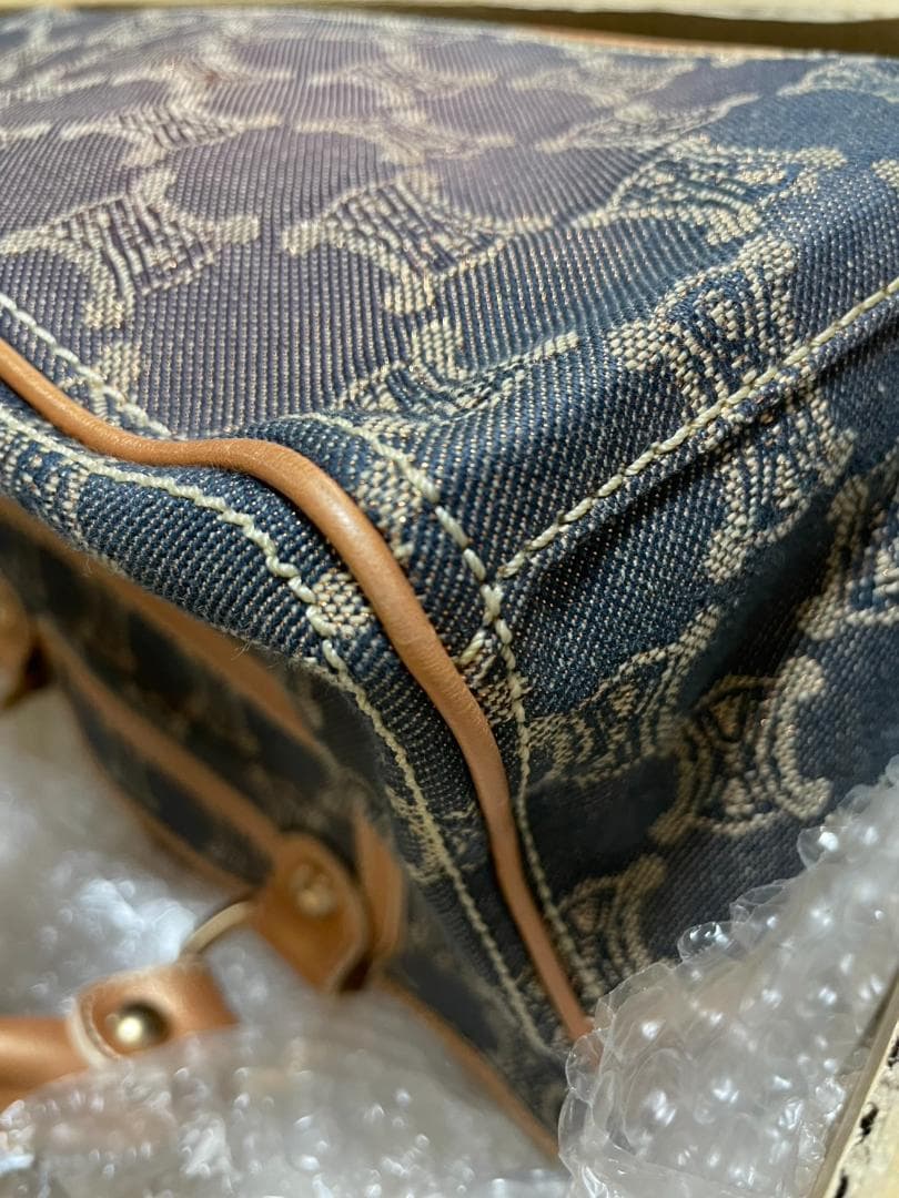 s*i様 CELINE セリーヌ パリ マカダム ブギーバッグ デニム ハンドバ