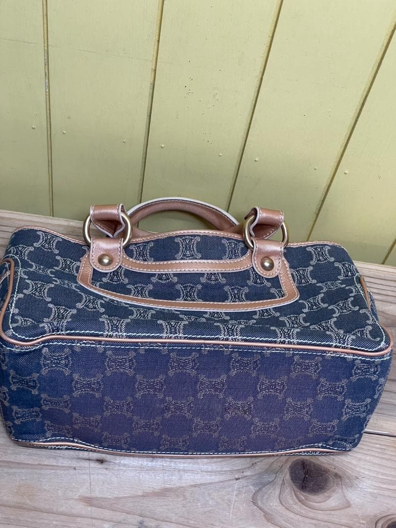 s*i様 CELINE セリーヌ パリ マカダム ブギーバッグ デニム ハンドバ