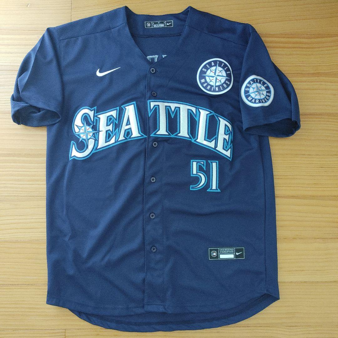 永久欠番　シアトルマリナーズ　イチロー 復刻ユニフォーム　Mサイズ