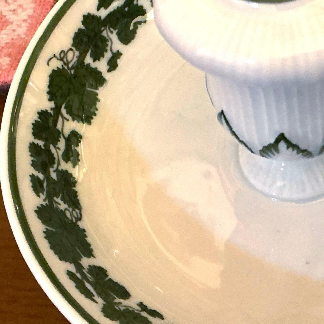 マイセン　葡萄葉キャンドルホルダー