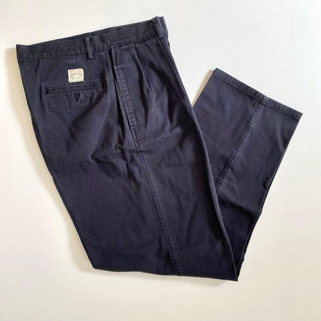 ポロラルフローレン w33 ナス紺 ポロチノ 初期型 アンドリュー ツータック