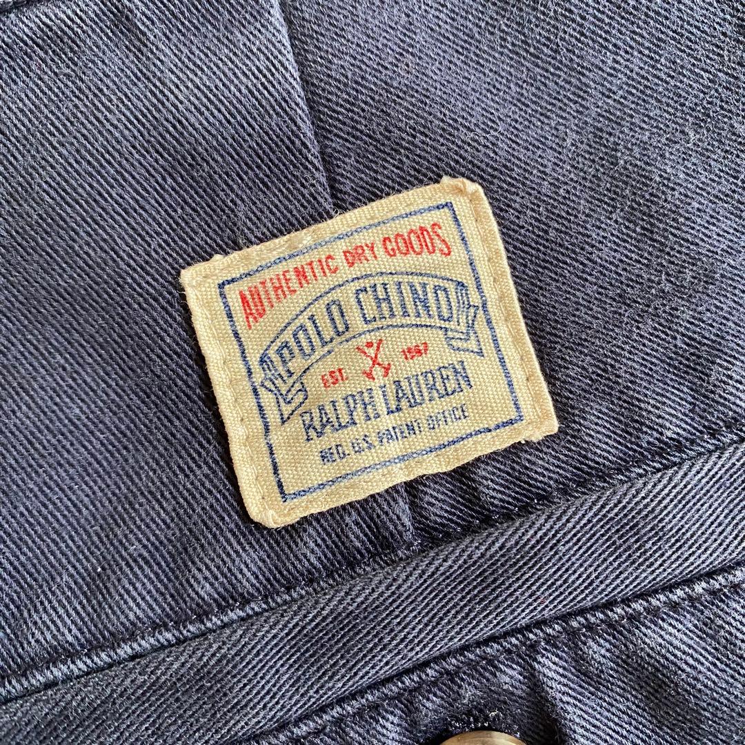 ポロラルフローレン w33 ナス紺 ポロチノ 初期型 アンドリュー ツータック