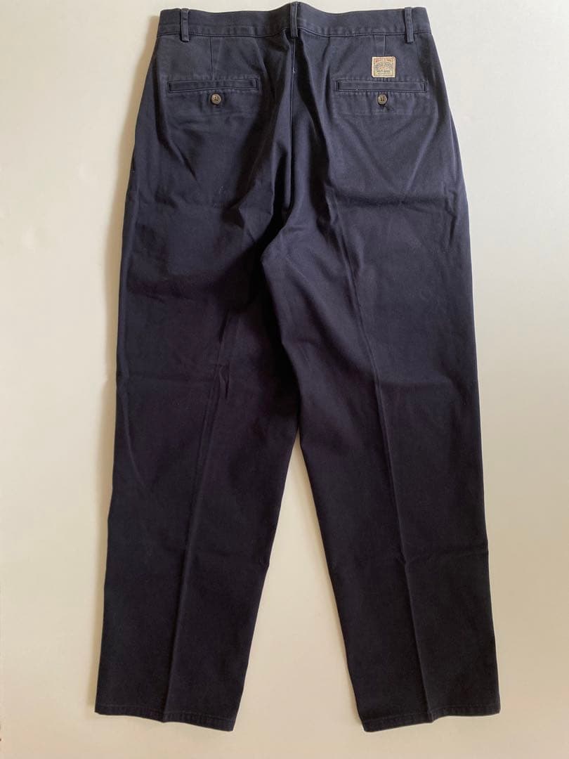 ポロラルフローレン w33 ナス紺 ポロチノ 初期型 アンドリュー ツータック