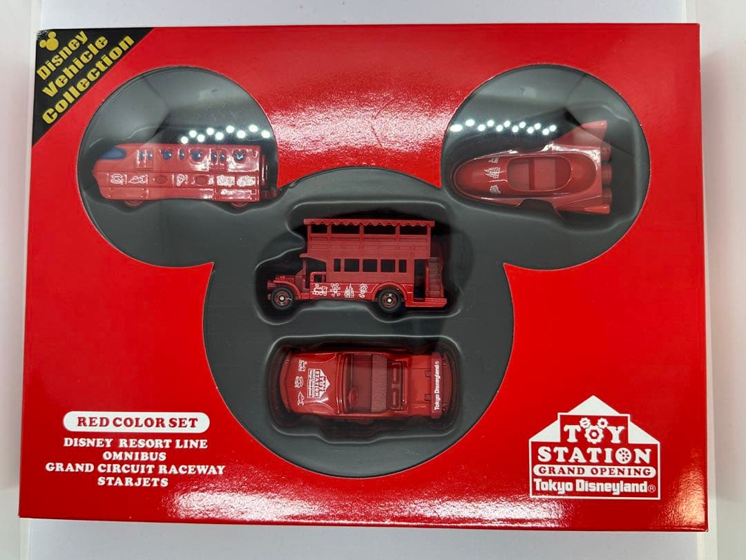 《新品未開封》TDL限定 トイステーションオープン記念　レッドカラーセット
