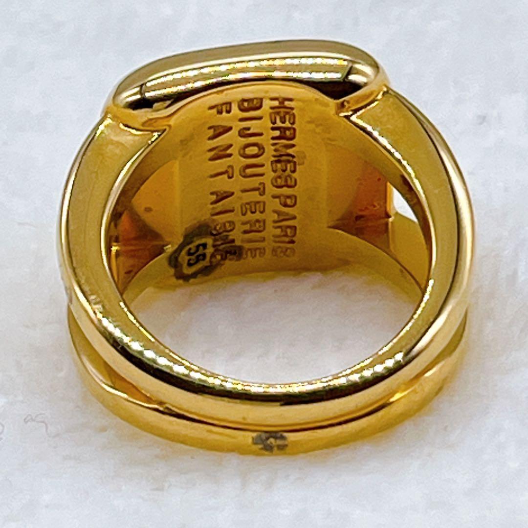 【エルメス】コロゾリング #55 馬車 ゴールド ヴィンテージ 純正ケース付