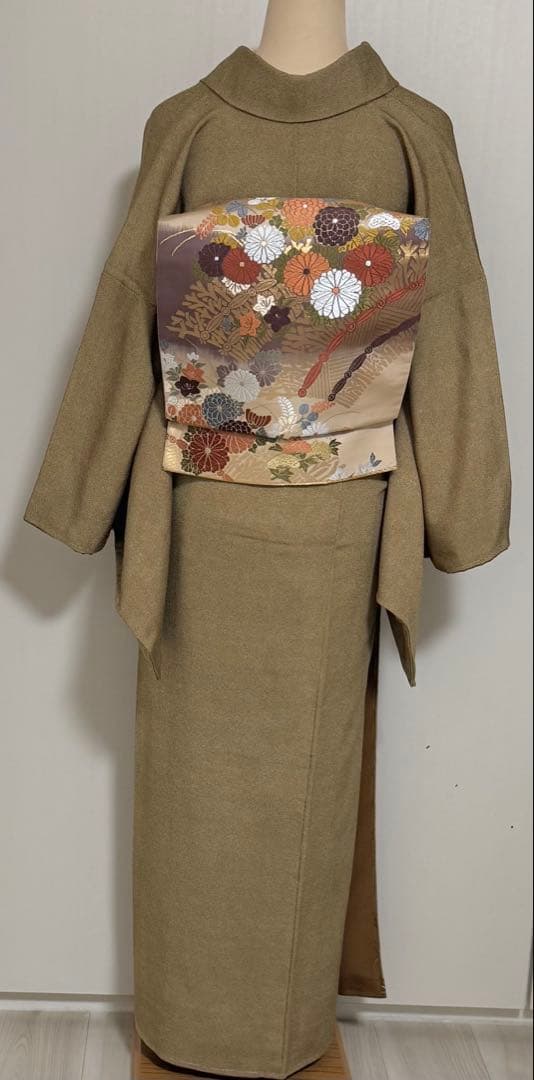 江戸小紋　＜池田深光＞作　縮緬地　鮫小紋