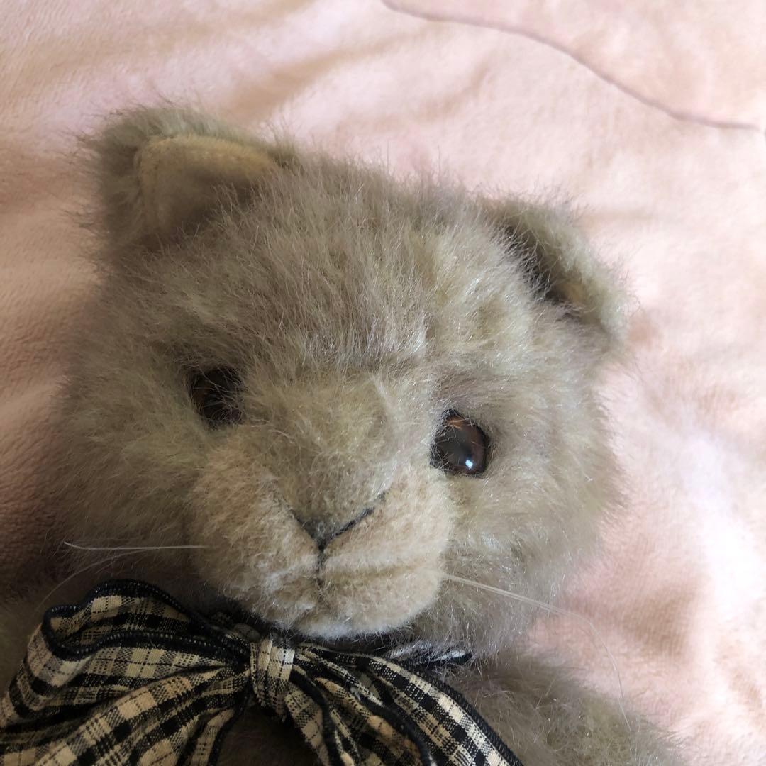 レトロ　モンスイユ　日本製　ネコ　ぬいぐるみ　中古品