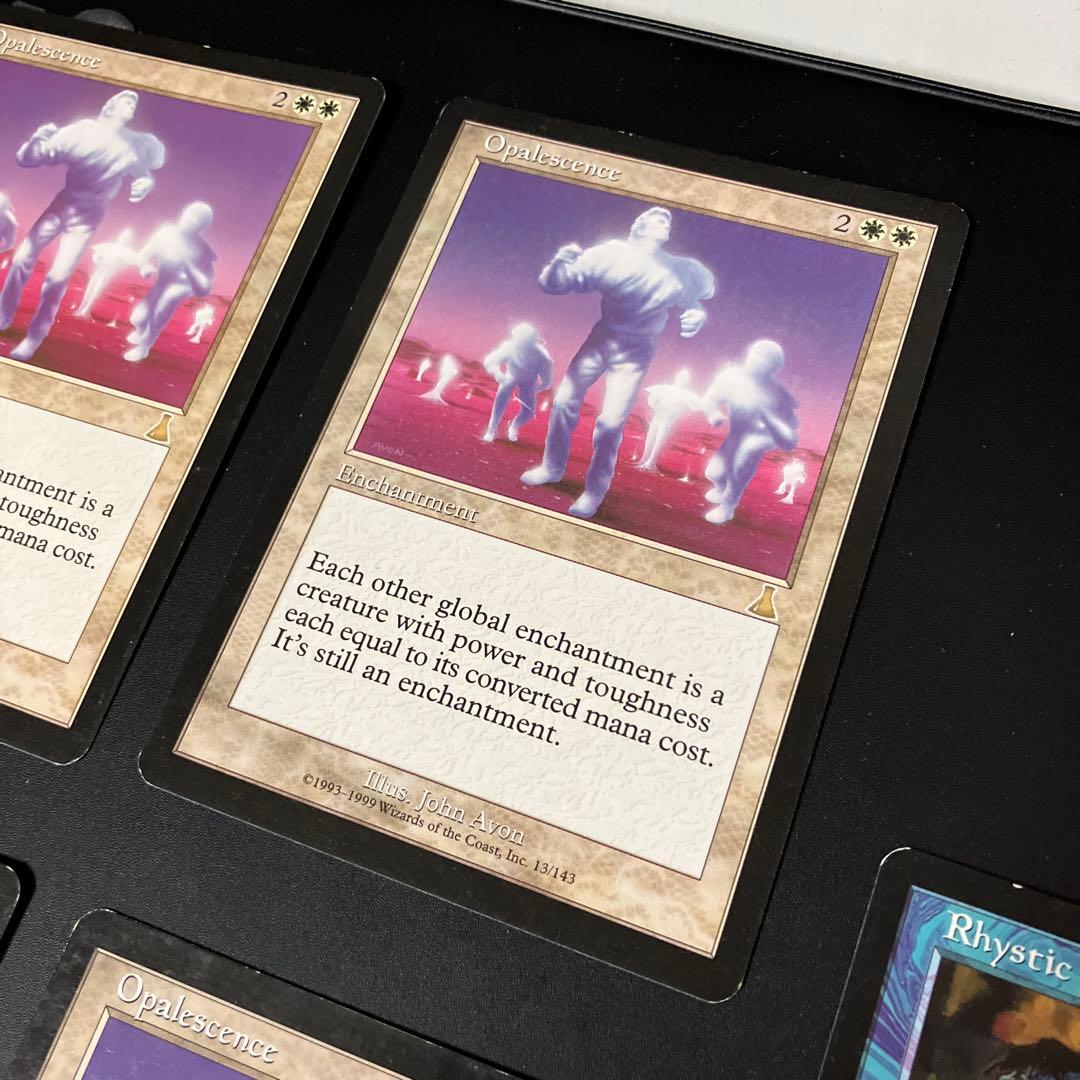 【再録禁止】MTG　オパール色の輝き　英語版　４枚セット　おまけ付