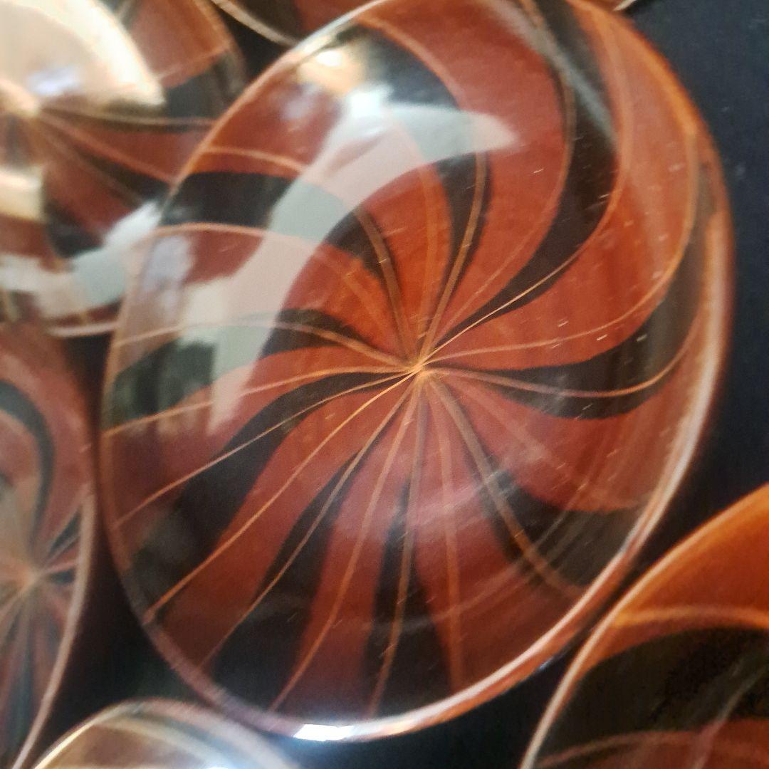 「グッド デザイン！木のお皿(直径11cm. 高さ3cm)」 木製漆器7客セット