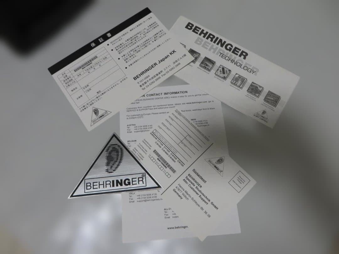 オ*ム様 ベリンガー EUROLIVE B1520 2ウェイ スピーカーシステム