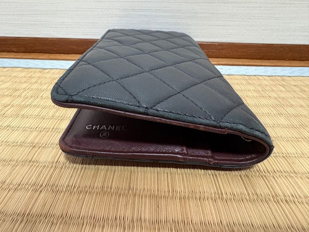 CHANELシャネル マトラッセ ラムスキン 手帳カバー