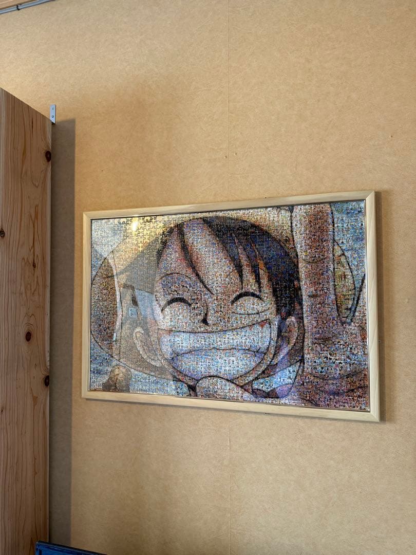 【2025.12.26完成品】ルフィ　1000ピース　モザイクアート　パズル