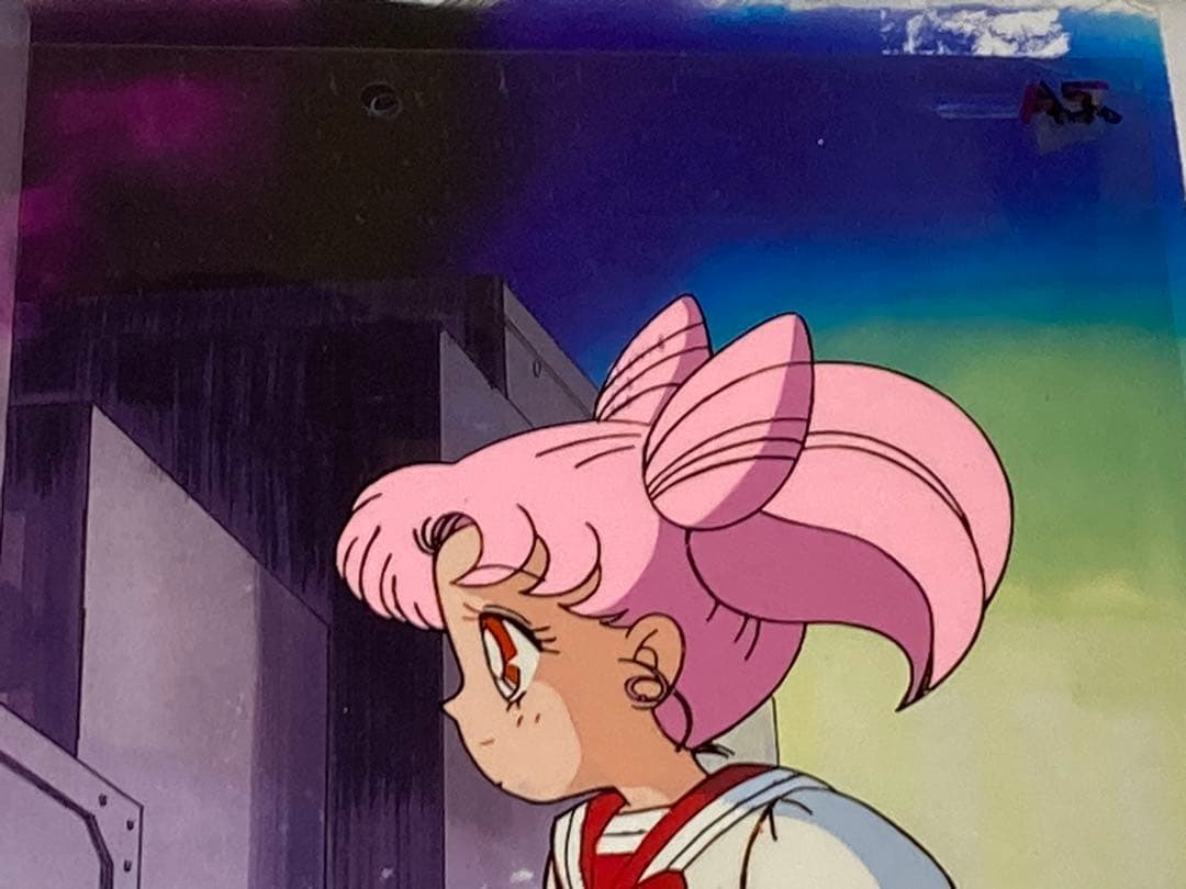 c３４　美少女戦士セーラームーンセル画【ちびうさ】背景画・動画付き