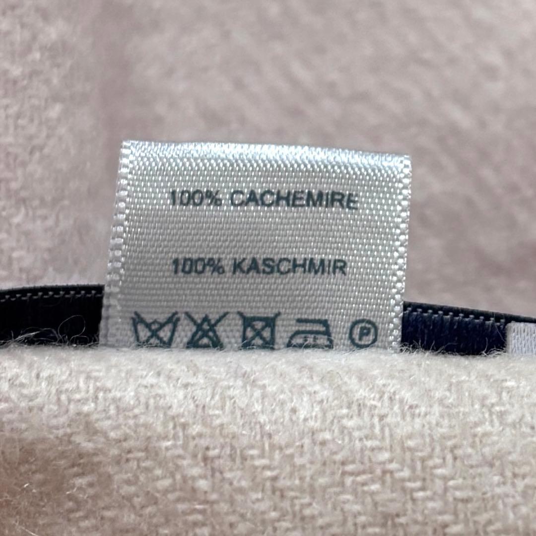 Johnstons of Elgin カシミヤ100%マフラー ピンクベージュ