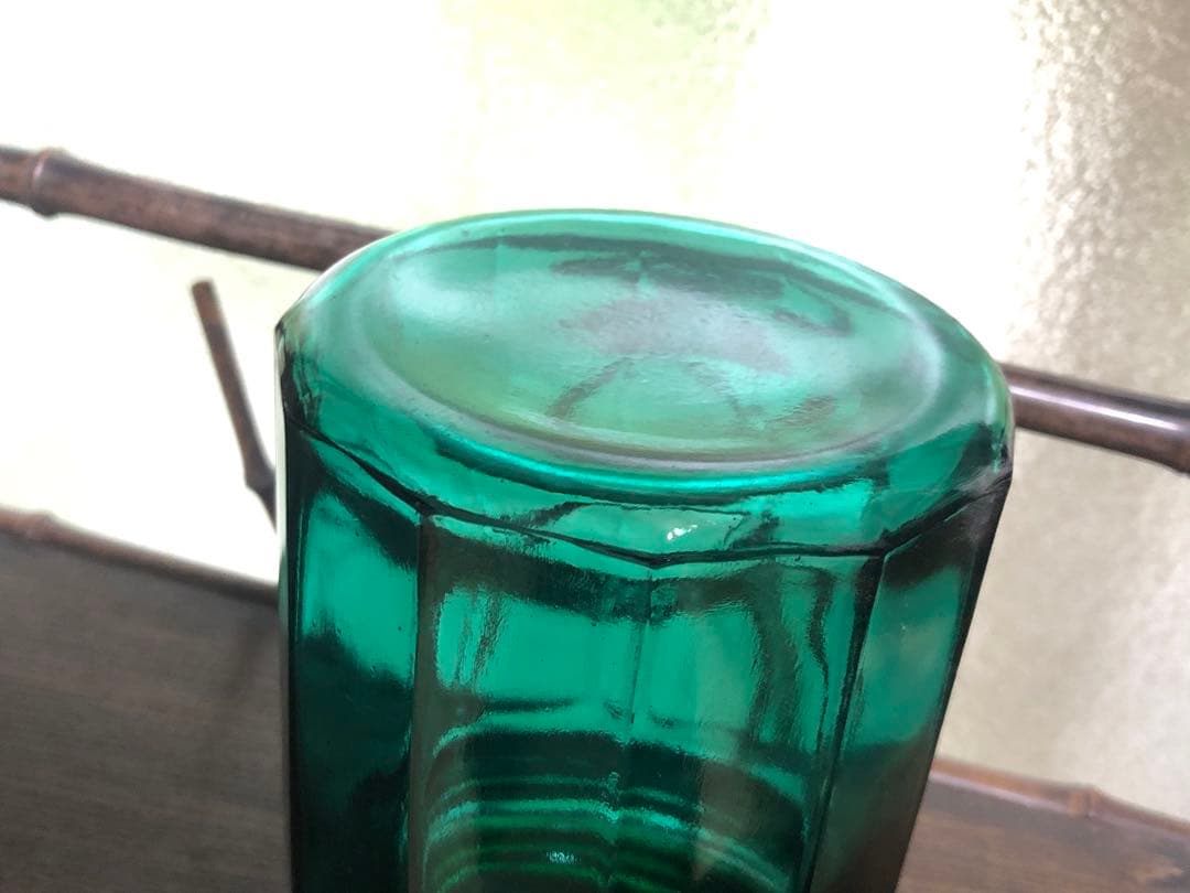 ◆388◆アンティーク　ヴィンテージ　キャニスター　ガラスワイヤーベールジャー