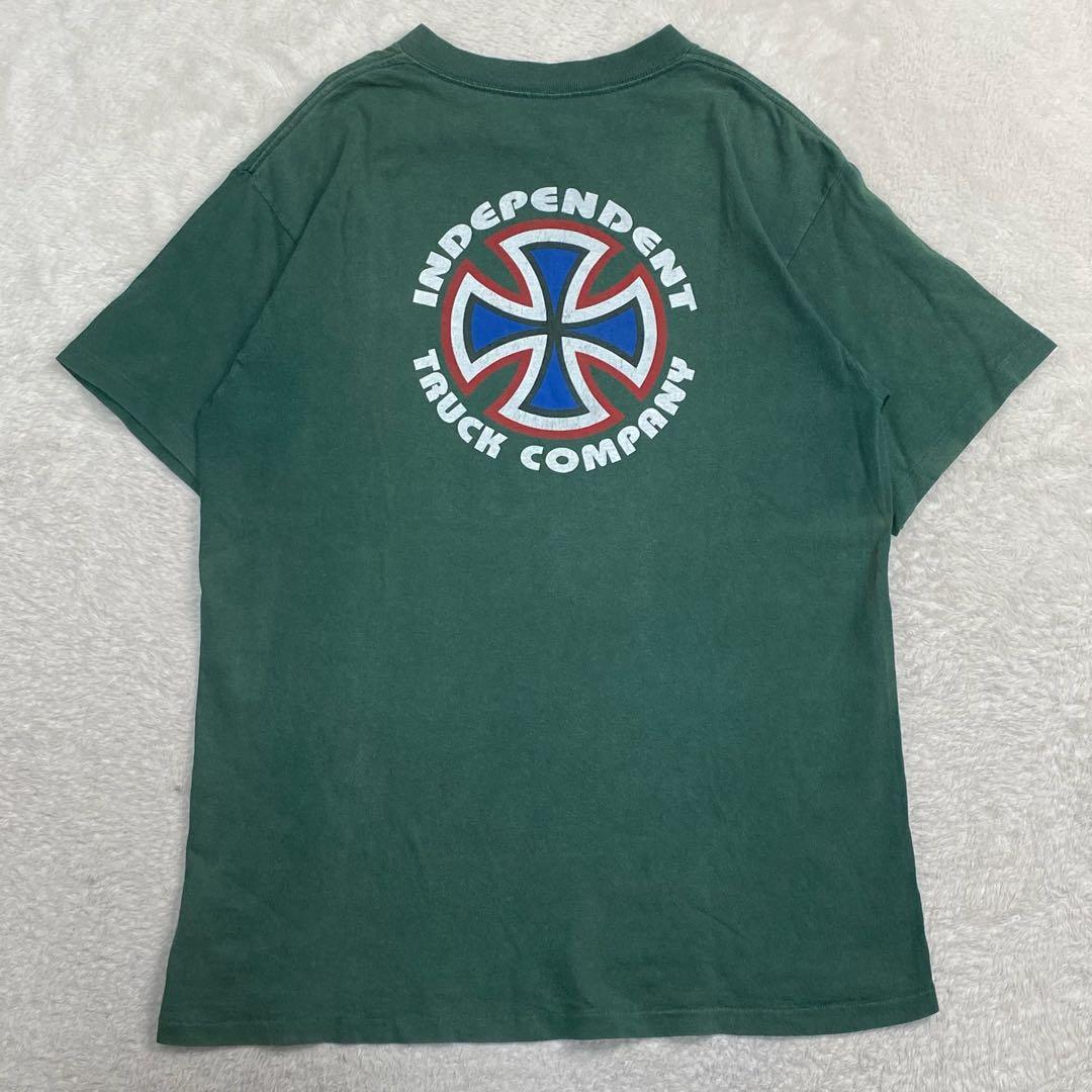 independent インディペンデント　 Tシャツ　XL相当　アイアンクロス