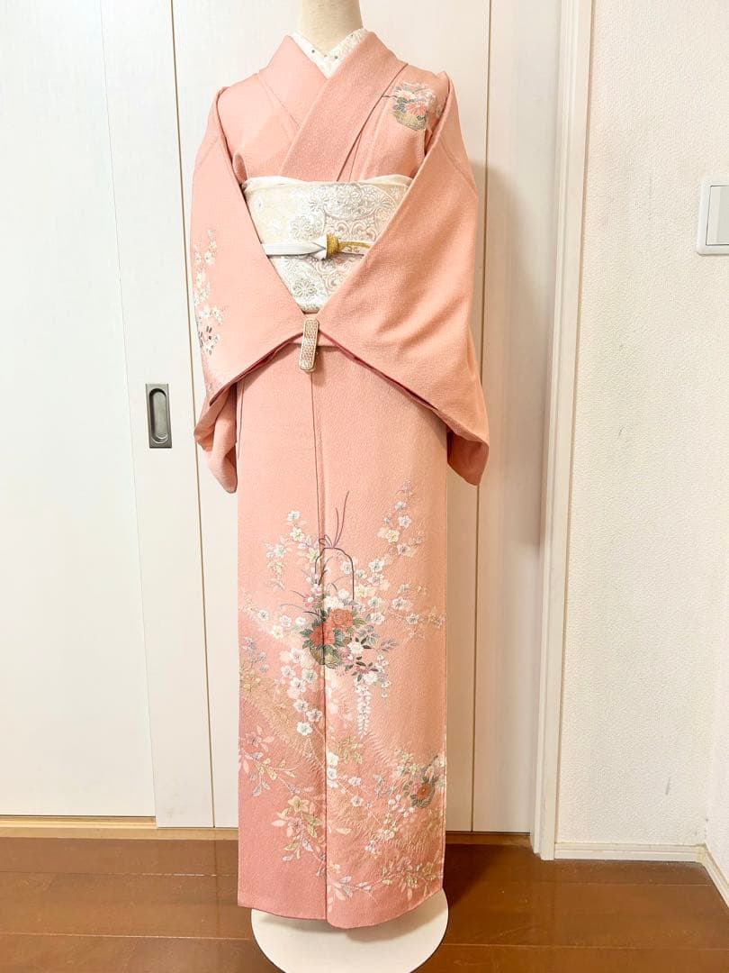 美品　絞り　正絹訪問着　フルセット4点　入学式　七五三　お宮参り　結婚式