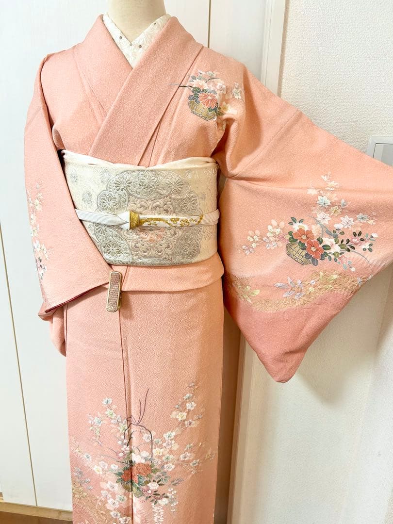 美品　絞り　正絹訪問着　フルセット4点　入学式　七五三　お宮参り　結婚式