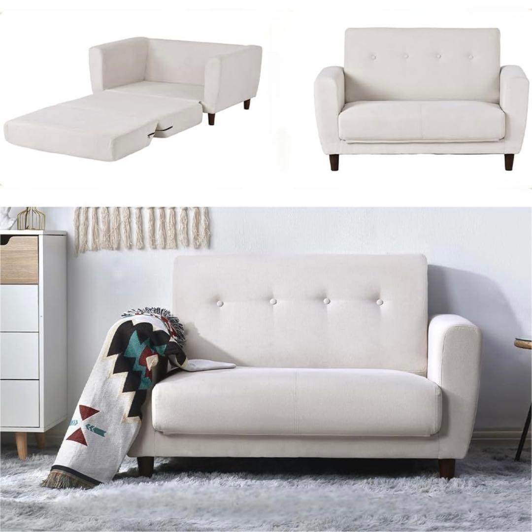 明日まで‼️【最終値下げ】設置まで⭕️ソファーベッド【美品】ソファー2人掛け