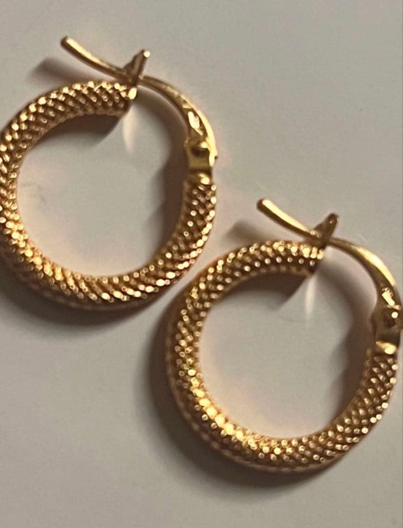 K18金(750) フープピアス