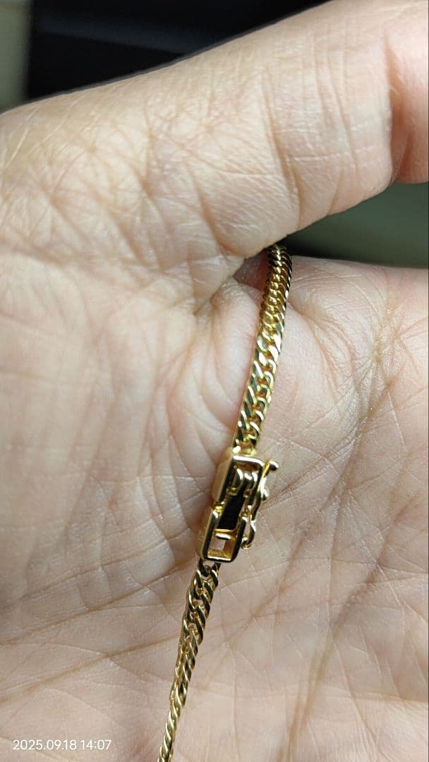 k18喜平6面ダブル 6.1gアンクレット