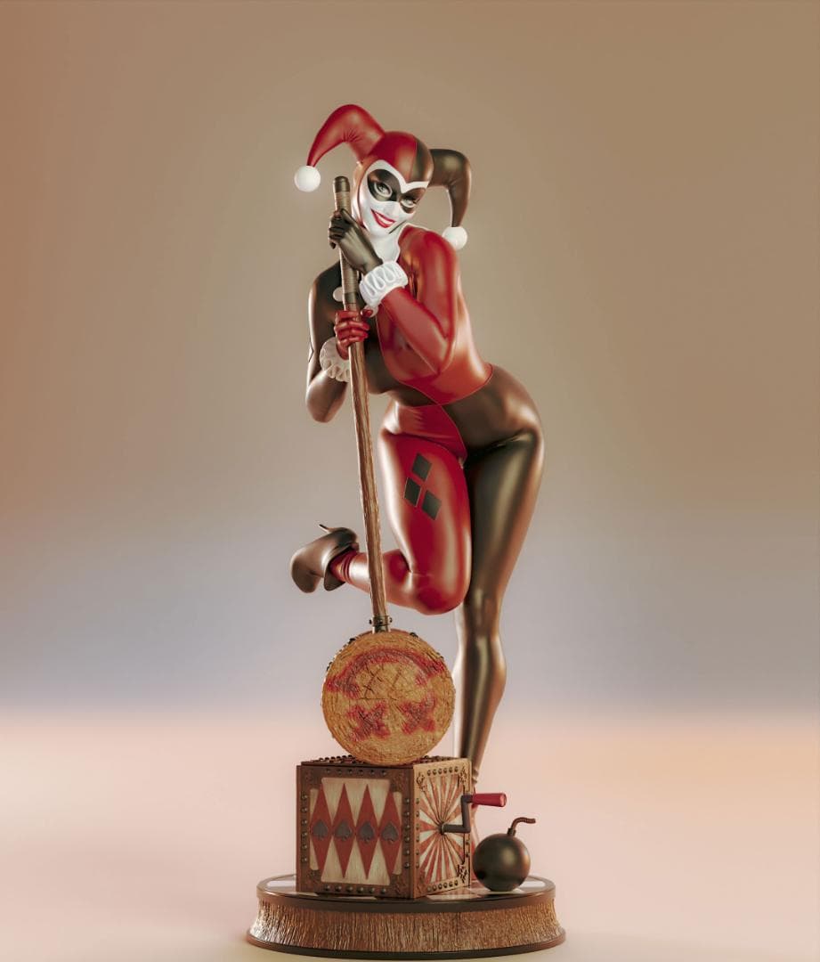 1/4　未塗装 未組立　フィギュア　ガレージキット 【 ハーレイ・クイン 】