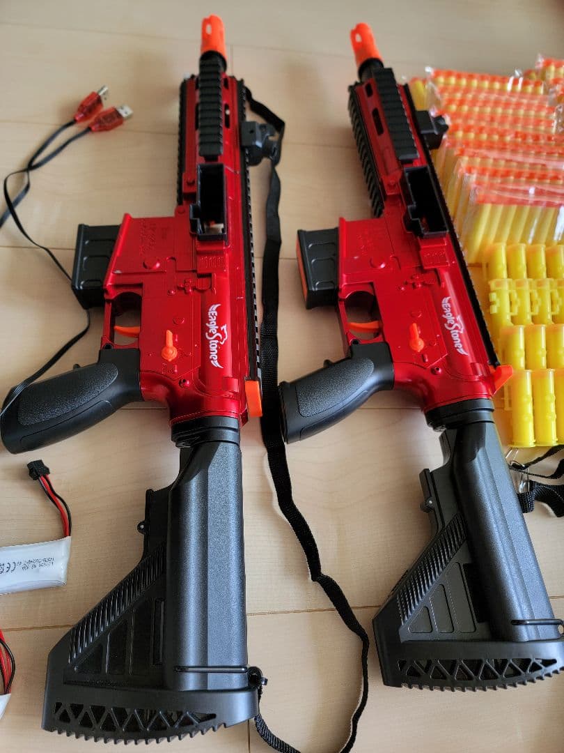 今週限定価格　大量スポンジ弾　充電式アサルトライフル　2個セット