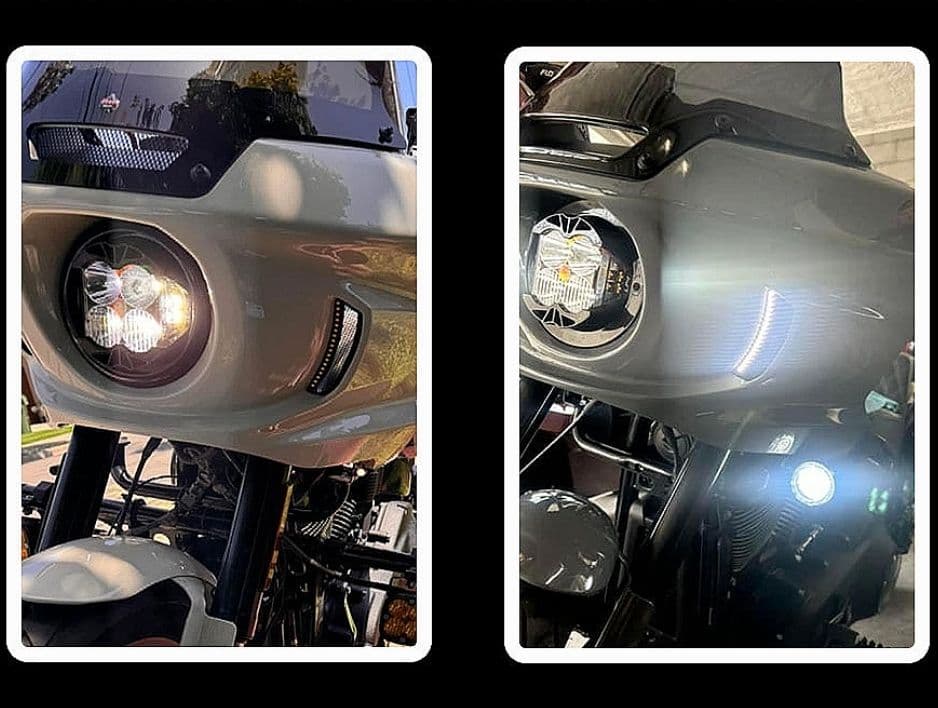 ハーレー ソフテイル ローライダー LED ライト ベント ST エルディアブロ