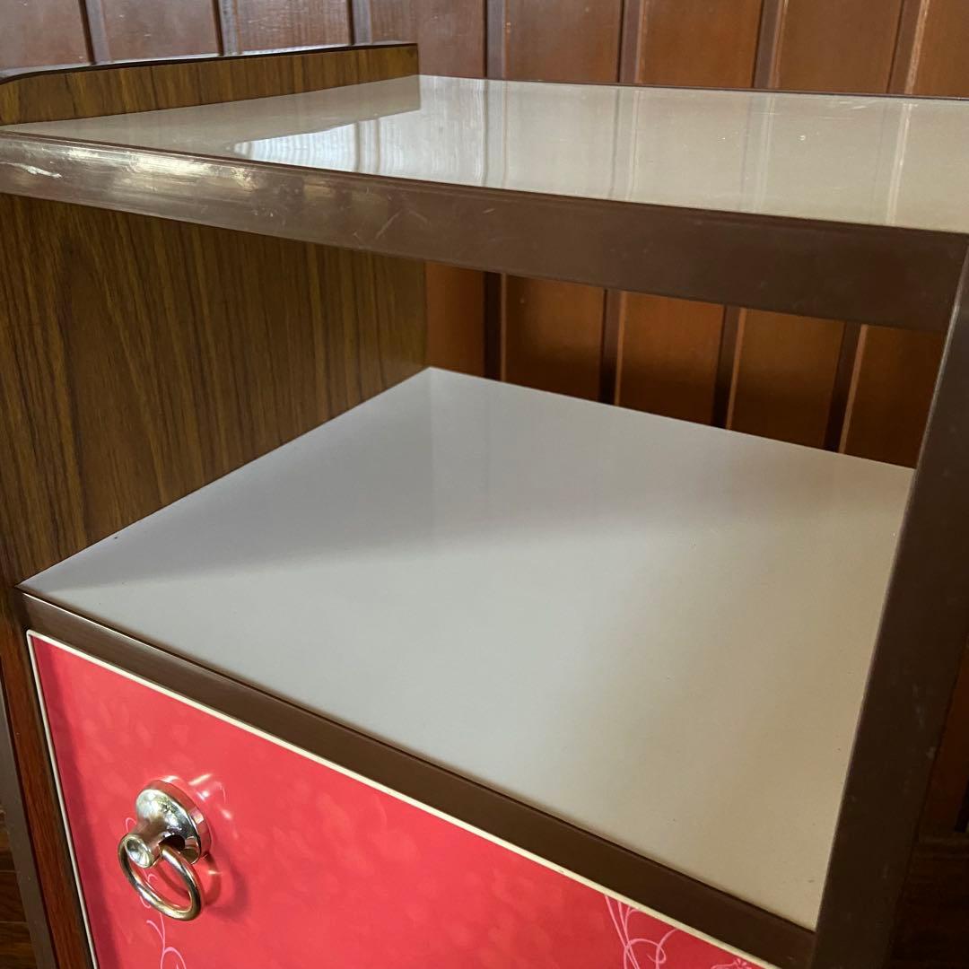 昭和レトロ　収納棚　電話台　美品　飾り台