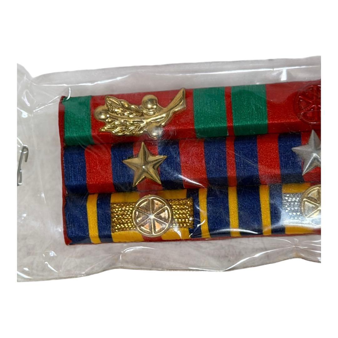 【希少】カンボジア陸軍 将校用 略綬 8連 リボンラック ／ ミリタリー 勲章