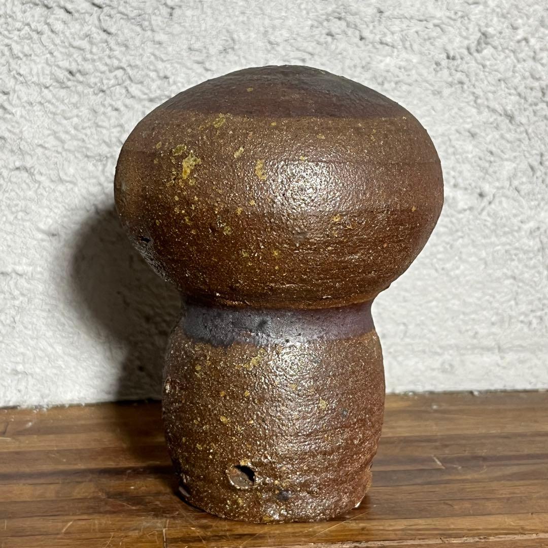 五十嵐豊 作◆陶器の人形オブジェ◆素朴な土肌と無垢な表情が魅力◆民芸・工芸作品