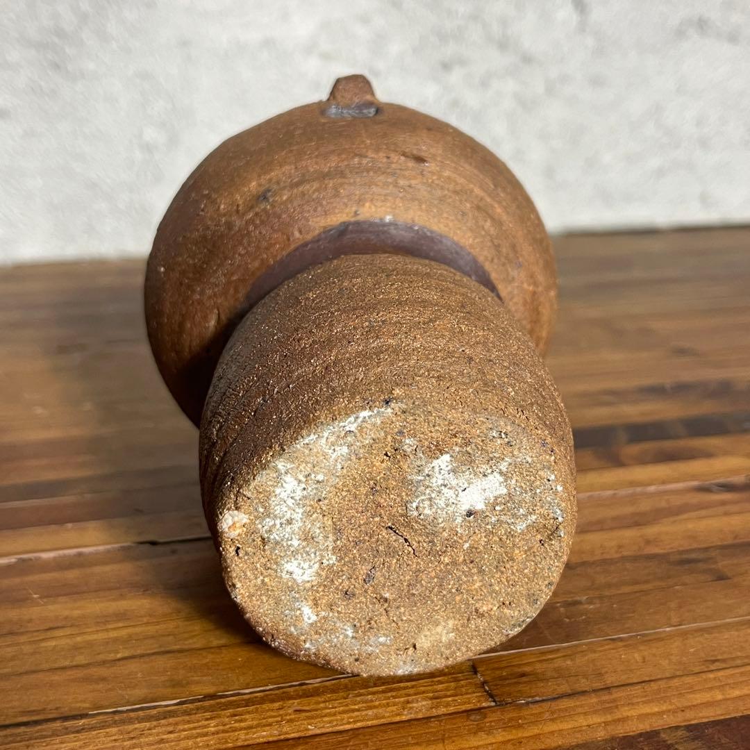 五十嵐豊 作◆陶器の人形オブジェ◆素朴な土肌と無垢な表情が魅力◆民芸・工芸作品